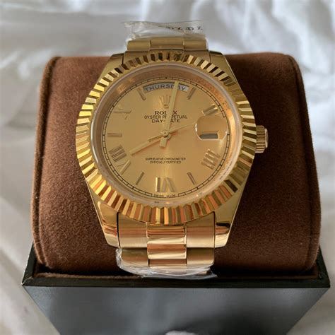 day date rolex vollgold|rolex day date gold 40mm.